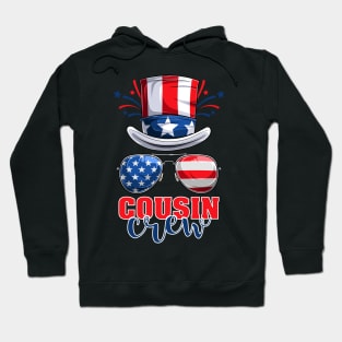 Funny 4th Of July 2021 Fourth Of July Cousin Crew For Men's And Women's For 4th Of July Celebration Birthday Gift Cousin Crew for 4th of july Hoodie